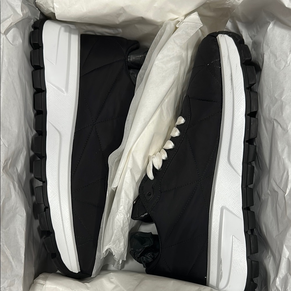 Prada Nero Nylon Sneakers